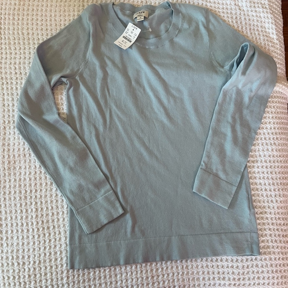 J. Crew Women's Light Blue Crewneck Sweater NWT